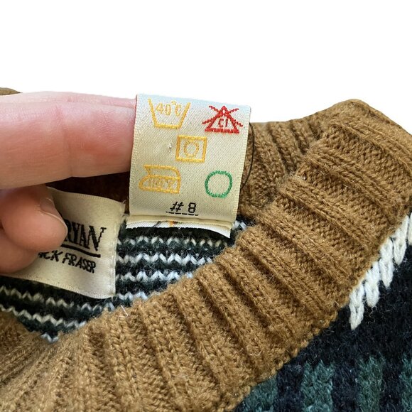 Jonathan Bryan Knit Pullover Sweater Geometric Pattern Vintage 90s - Picture 6 of 6